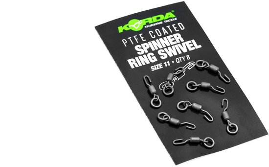 Korda PTFE Spinner Ring Swivel Size 11 - End Tackle van Korda — afbeelding 2