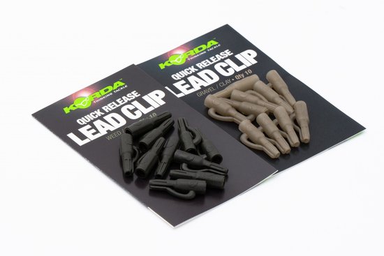 Korda Quick Release Lead Clips - Gravel Clay van Korda — afbeelding 2