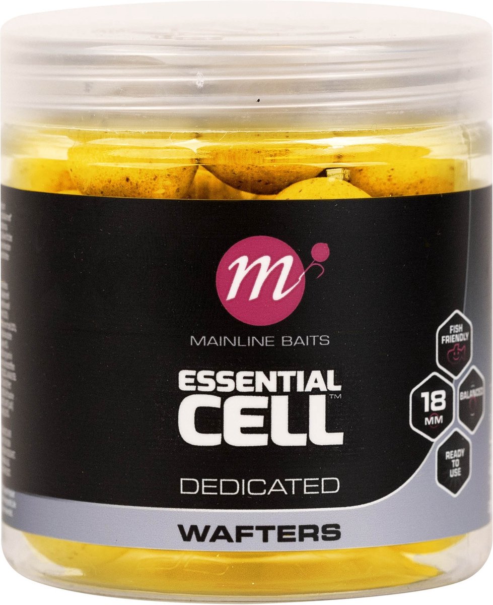 Mainline Balanced Wafters - Essential Cell - 18mm - 50st - Geel