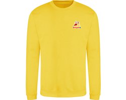 Crew sweater Buurman & Buurman Geel XS