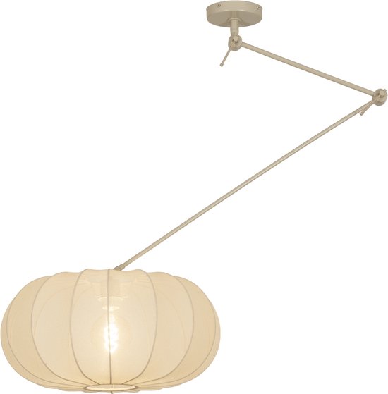 Lumidora Hanglamp 31356 - TACK - E27 - Beige - Zand - Metaal - ⌀ 50 cm