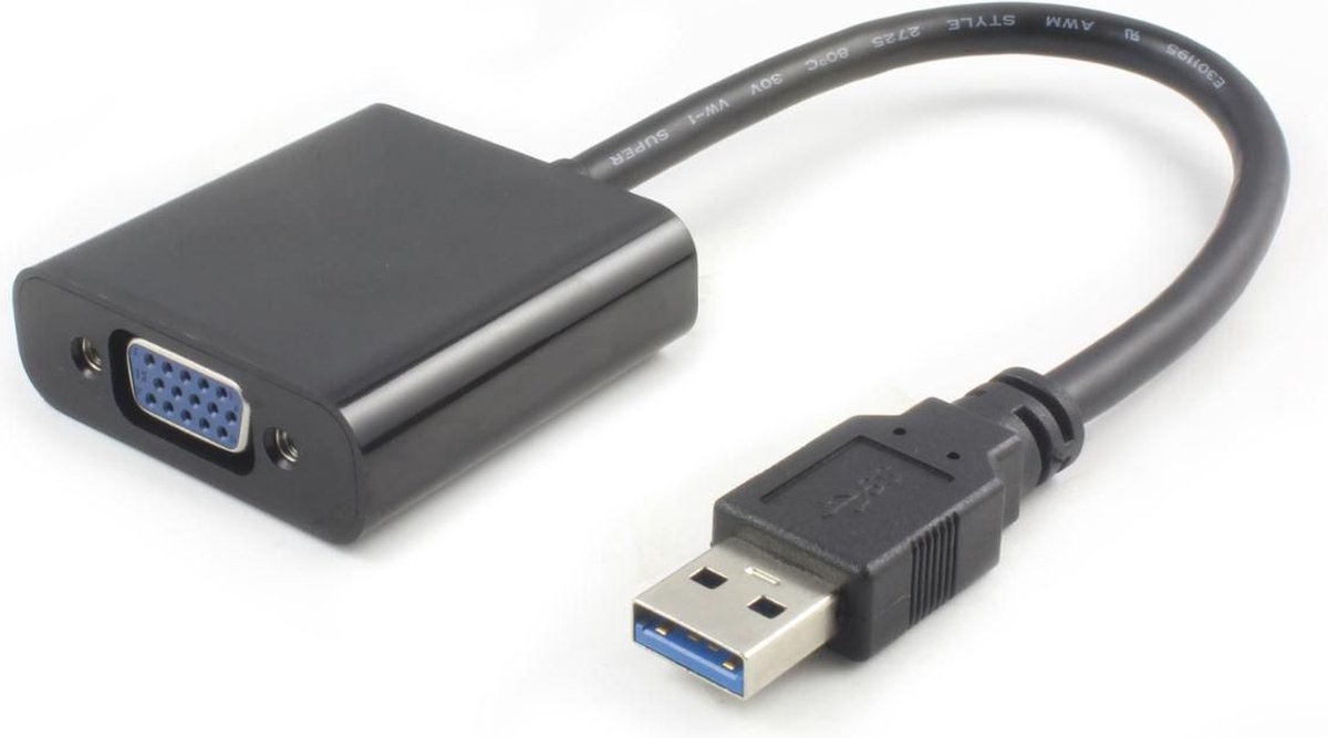 Microconnect USB3.0VGA USB grafische adapter 1920 x 1080 Pixels Zwart