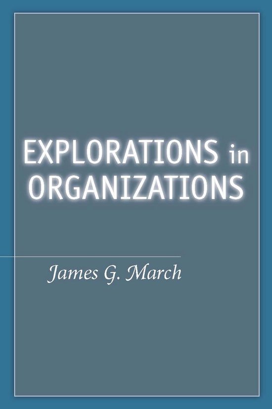 Explorations in Organizations - cover