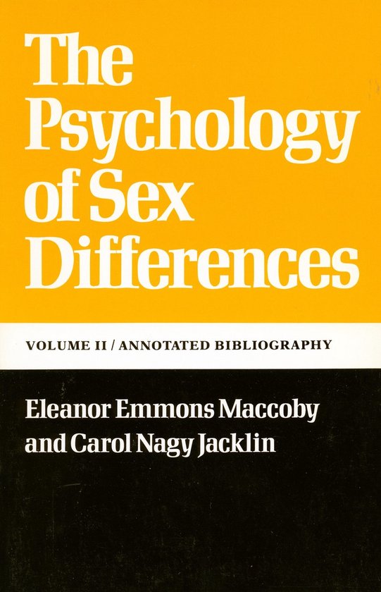 Psychology of Sex Differences - cover