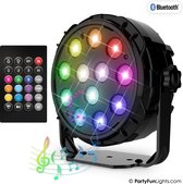PartyFunLights - 12 LED - PAR - Disco Lamp - Party Speaker - met afstandsbediening