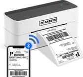 Gabrys Bluetooth Thermische Label Printer Kleine Verzending Label Printer 4X6 Compatibel Met - IPhone - Android - Windows - Zwart - Mini printer - Labelprinter - Thermische printer - inclusief 10* Labels 4X6