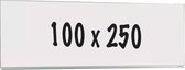 Whiteboard Deluxe Lambert - Emaille staal - Enkelzijdig bord - Weekplanner - Maandplanner - Jaarplanner - Magnetisch - Wit - 100x250cm