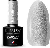 Claresa UV/LED Gellak Full Glitter #1 – 5ml. - Glitter, Zilver - Glitters - Gel nagellak