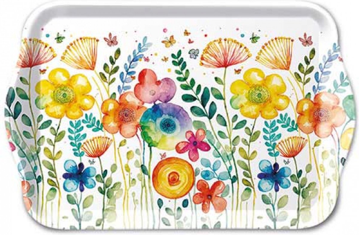 Ambiente Tray Vibrant spring white