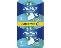 Always Maandverband Normal Ultra Wings — 28 stuks