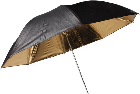 Foto: Bresser paraplu sm 01 goud zwart 100 cm