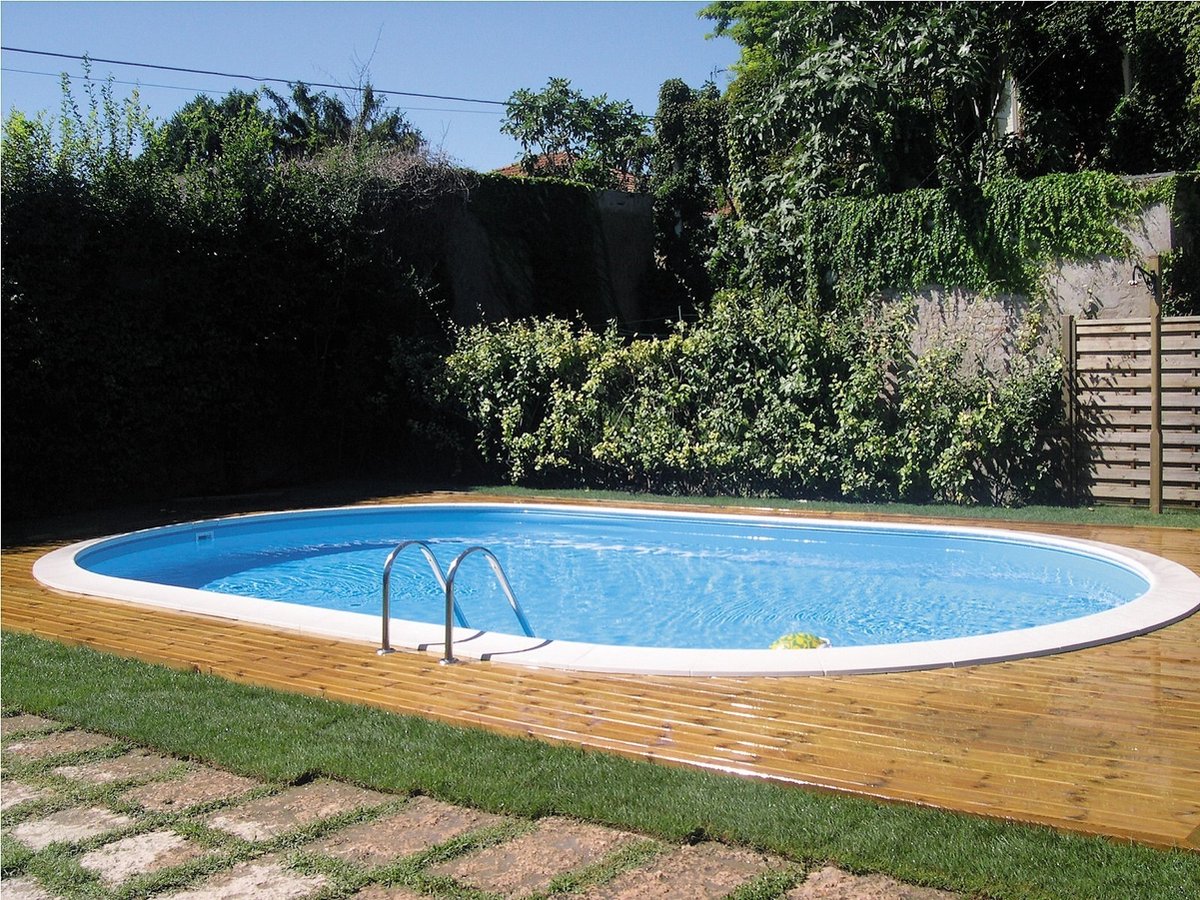 Summer fun zwembad inbouw set ovaal 525x320x150