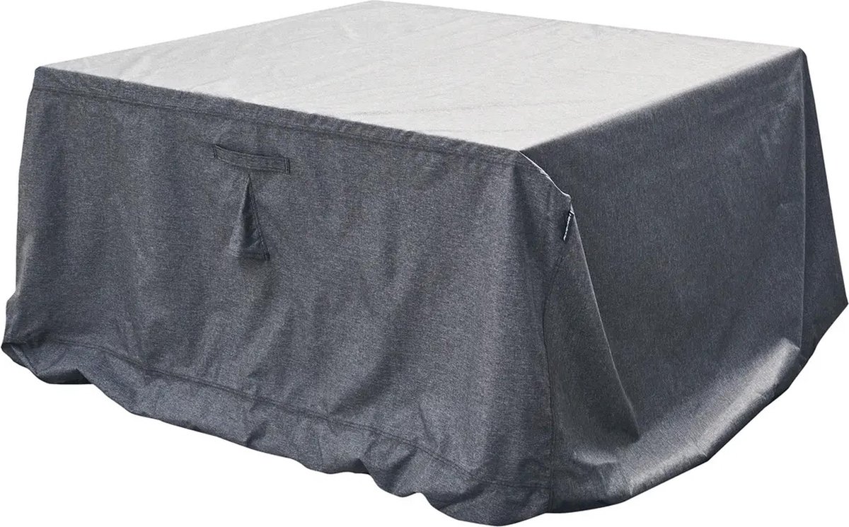 Hesperide Tuinmeubel bescherm hoes Hambo - grijs - polyester - waterafstotend - 225 x 125 x 80 cm