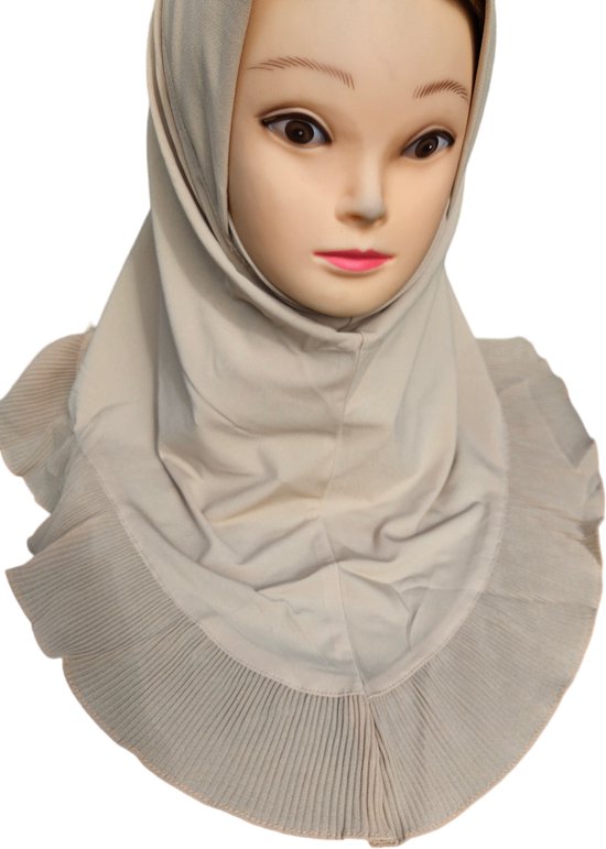 Foulard, hijab beige, couvre-chef, écharpe, châle, foulard, hijab instantané.