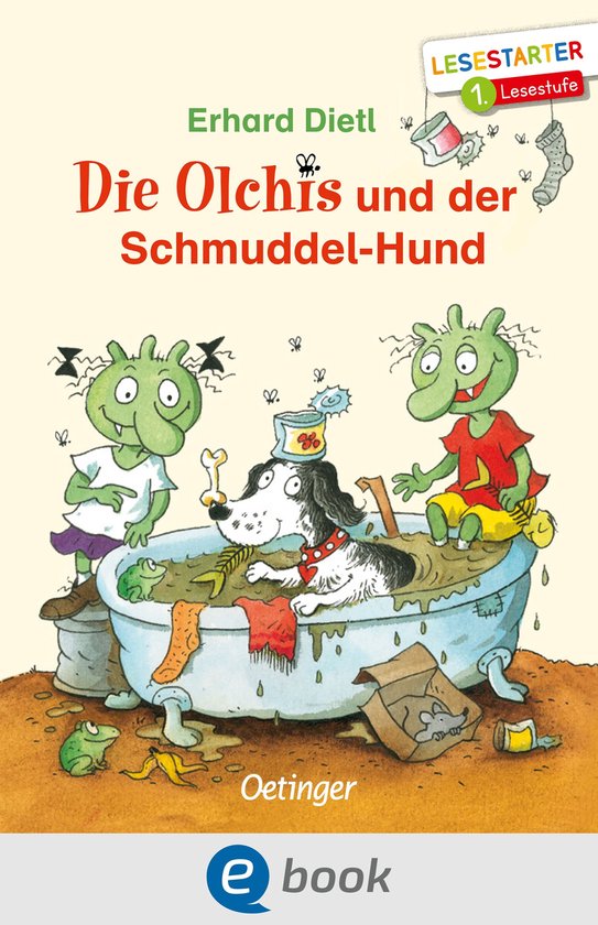 Lesestarter - Die Olchis und der Schmuddel-Hund - cover