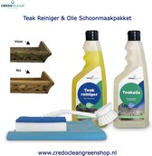 Teak Reiniger & Olie Schoonmaakpakket