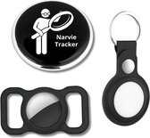 NARVIE - Mini GPS Tracker - huisdieren hoes - satelliet 24/7 live locatie meekijken - Geschikt voor Android / Iphone - incl. gratis app - Incl 2 hoesjes -Sleutels Key Finder Sleutel tracker