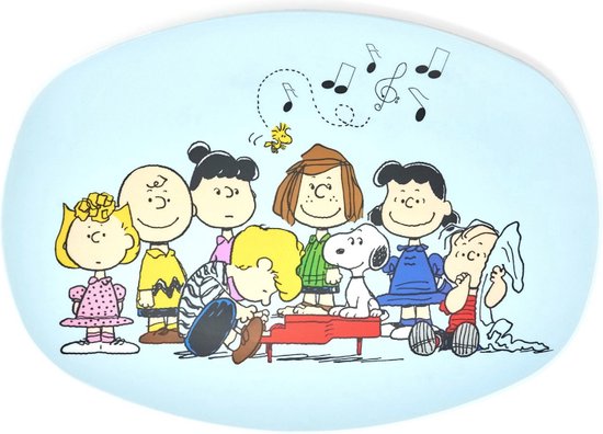 QUY CUP Peanuts Collection Snoopy 4 “Concerto” dienblad Duurzame R-PET Recycled 30 cm x 21,5 cm 263g (Concert)