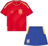 Spanje voetbaltenue kids - Maat 128 - Voetbaltenue Kinderen -