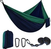 Outdoor hangmat camping hangmatten reishangmat 270 x 140 cm, ultralichte draagbare hangmat met een capaciteit van maximaal 300 kg, 210T parachute-nylon voor tuin (LL2,7M)