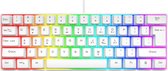 MGB-V700-Toetsenbord-Gaming-Membraan-Ergonomisch-Stil-QWERTY-Compact-61-Keys-RGB-Anty-Ghosting-Wit