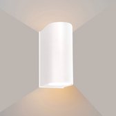 Ledmatters - Wandlamp Wit - Up & Down - Dimbaar - 8 watt - 345 Lumen - 2700 Kelvin - Warm wit licht - IP65 Buitenverlichting