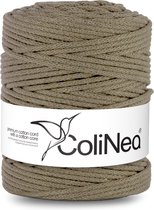 ColiNea - Corde - cordon en coton - tressé - 5mm, 200m - beige