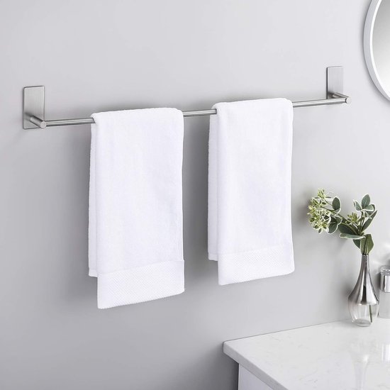 Allecto Plus - Zelfklevende handdoekhouder U-vormig acryl