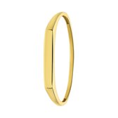 Lucardi Dames 14 karaat geelgouden ring met bar - Ring - 14 Karaat Goud - Geelgoud - 20 / 63 mm