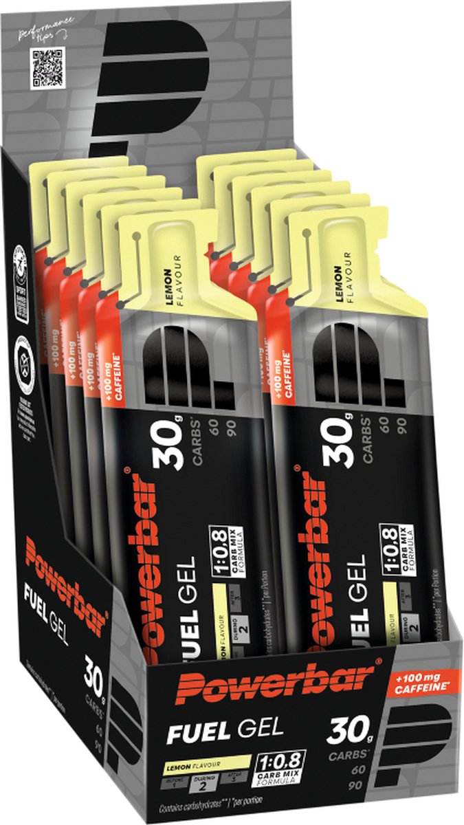 Goedkoopste Powerbar Black Line Fuel Gel 30 Lemon Caffeine