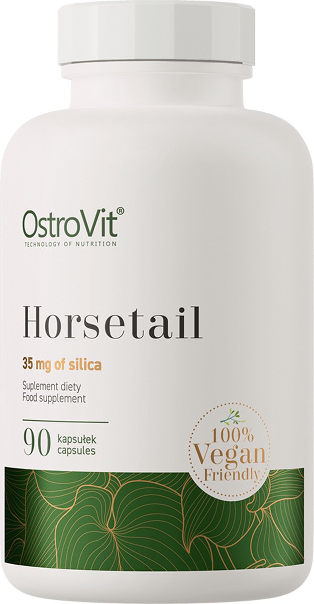 Goedkoopste Heermoes - Paardenstaart - HorseTail - VEGE - 90 vegetarische Capsules - Supplementen - OstroVit