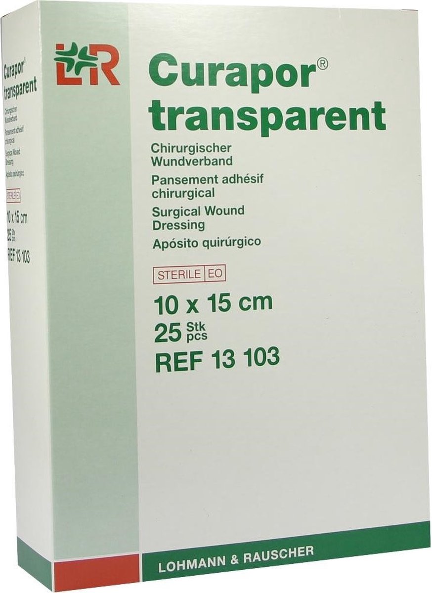 Goedkoopste Lohmann & Rauscher Curapor Transparent Wondverband 10x15cm