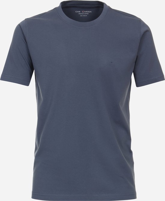 CASA MODA comfort fit heren T-shirt - blauw - Maat: 7XL