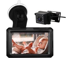 Achteruitkijkmonitor 4.3 inch / Ips Scherm / Baby Auto Spiegel / Verstelbare Brede Kijkhoek / Voor Baby Kinderen Huisdieren / Nachtzicht Functie