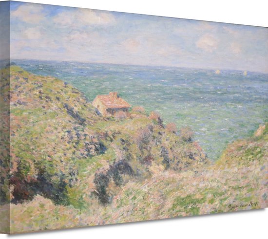 De kloof bij Varengeville - Claude Monet portret - Huis schilderijen - Schilderijen canvas Architectuur - Muurdecoratie klassiek - Canvas keuken - Decoratie slaapkamer 100x75 cm