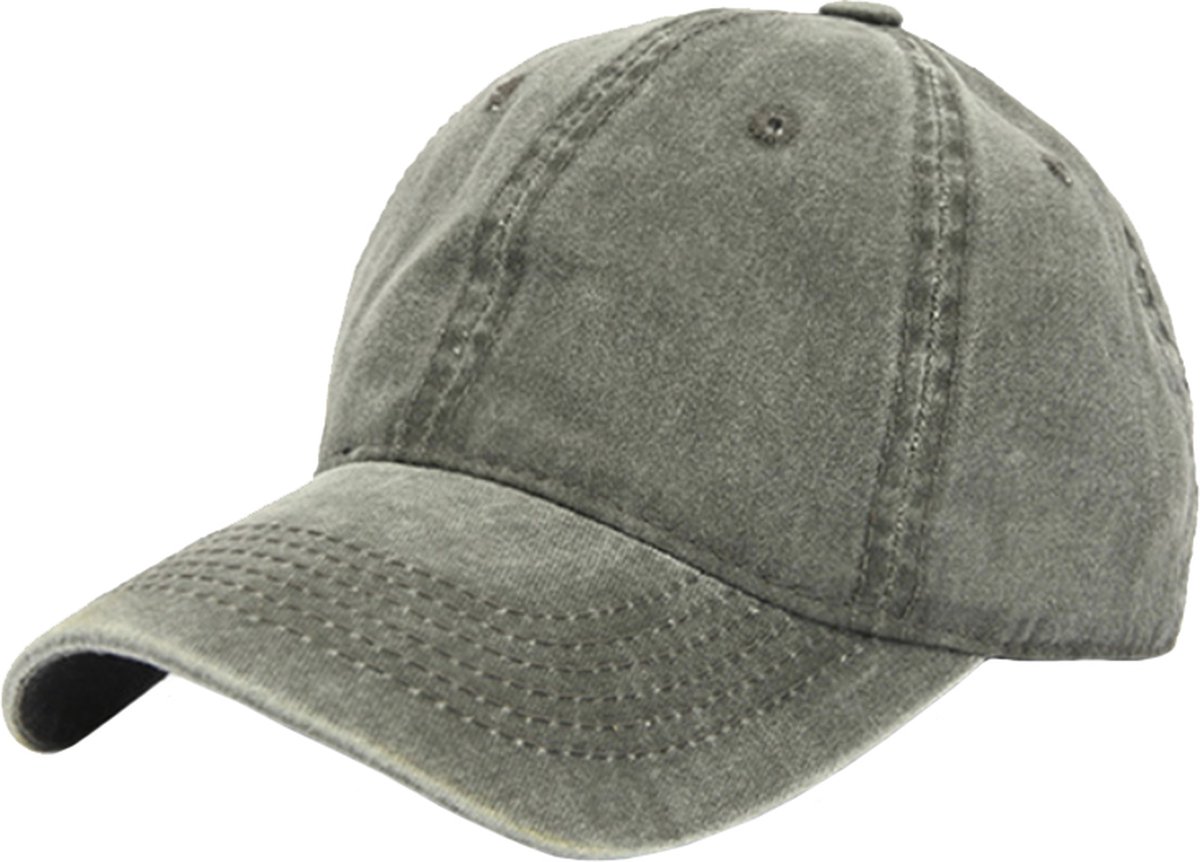 LGT JWLS Effen Baseball Cap met Faded Look - Groen