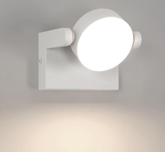 Goeco wandlamp - 15.5cm - Klein - LED - 20W - 2250LM - 4500K - natuurlijk wit - IP65 - 360° draaibare - voor tuin, gang, terras, slaapkamer, balkon