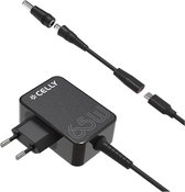 Celly TCTIPS65W - USB-C Wall Charger for Laptops [PRO POWER]