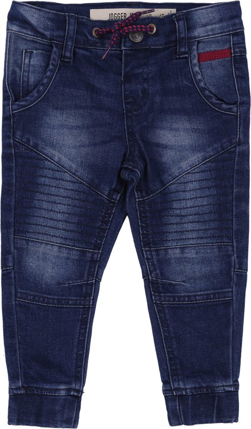 Sportjeans met geribde boorden DENIM CO