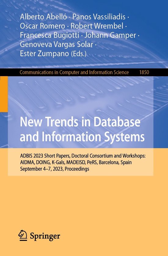 Springer Nature Proceedings Computer Science - New Trends in ... - cover