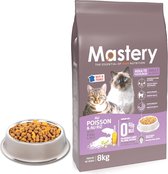 MASTERY - Cat Adult met Vis - 8 kg - Hoge Kwaliteit Droogvoer voor katten - Uit Frankrijk