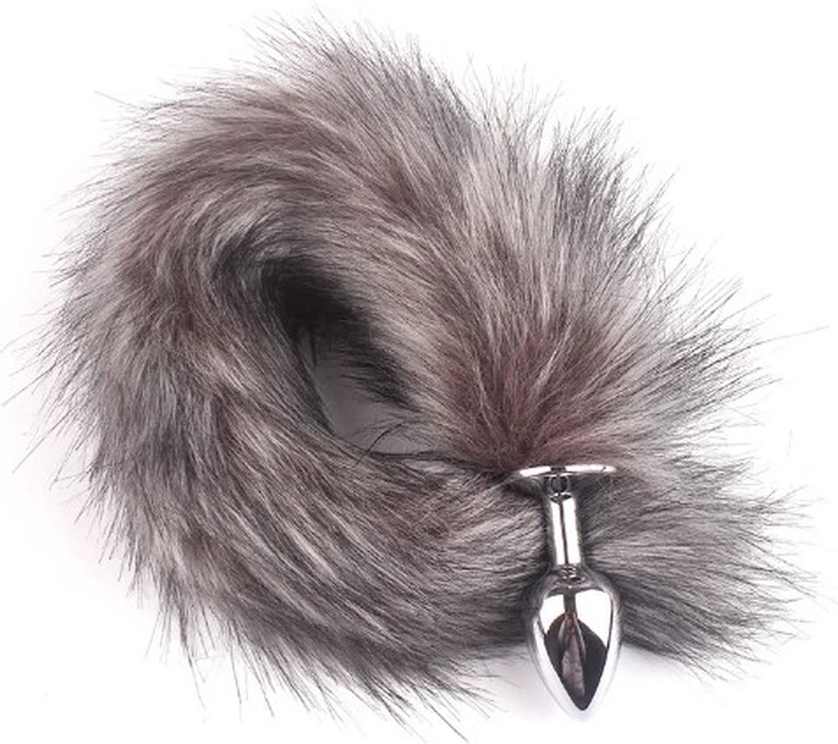 Goedkoopste Go Go Gadget - Foxtail - Anale Buttplug - Geschikt voor Mannen en Vrouwen - Vossenstaart - Grijs