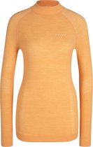 FALKE dames lange mouw shirt Wool-Tech - thermoshirt - oranje (orangette) - Maat: S