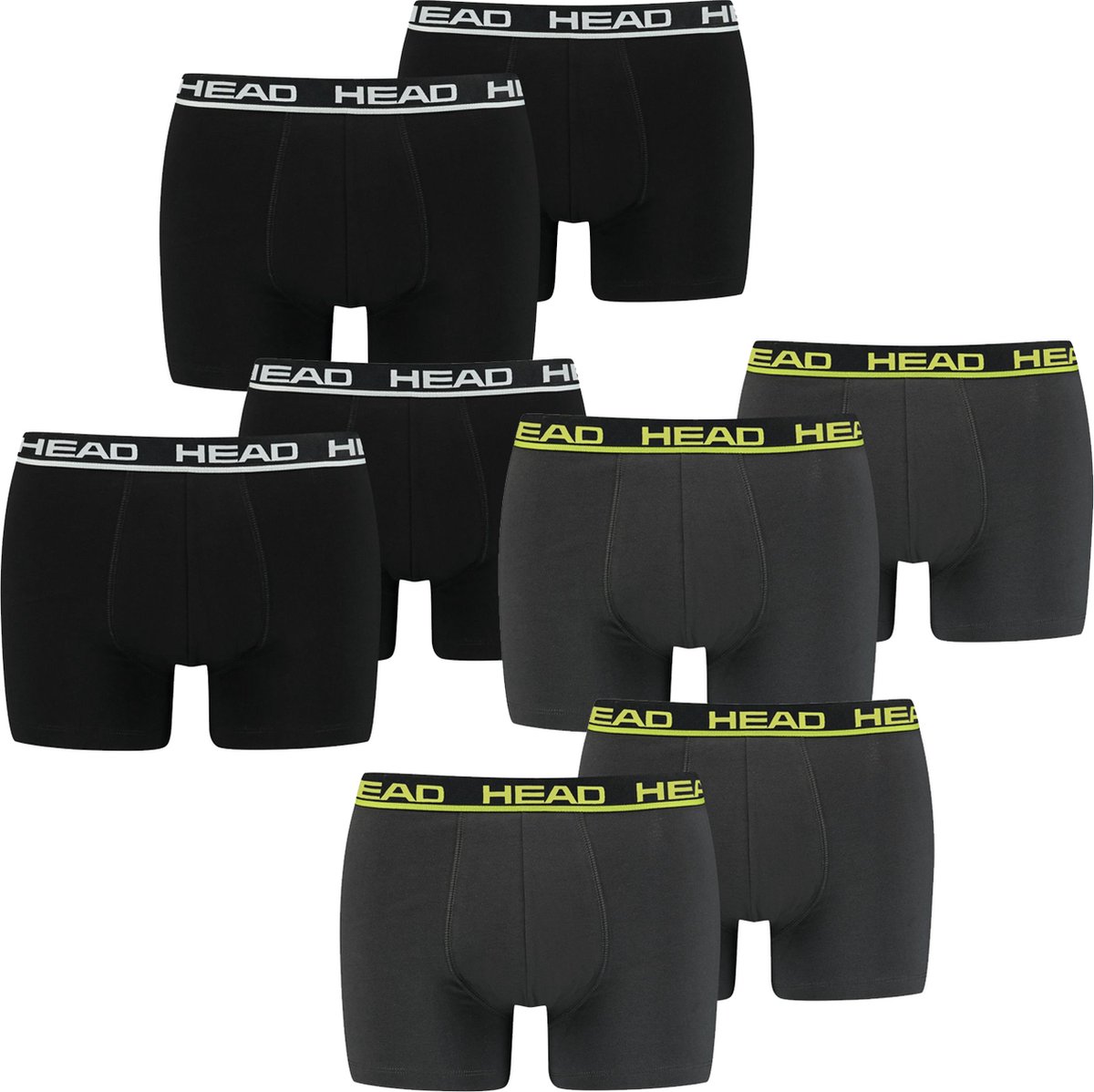 HEAD Heren Boxershorts HEAD BASIC BOXER 8er Pack Veelkleurig L