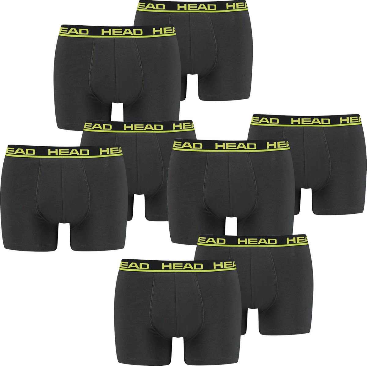 HEAD Heren Boxershorts HEAD BASIC BOXER 8er Pack Veelkleurig L