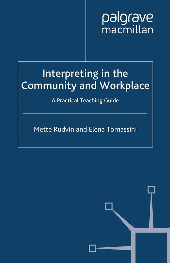 Interpreting in the Community and Workplace - cover
