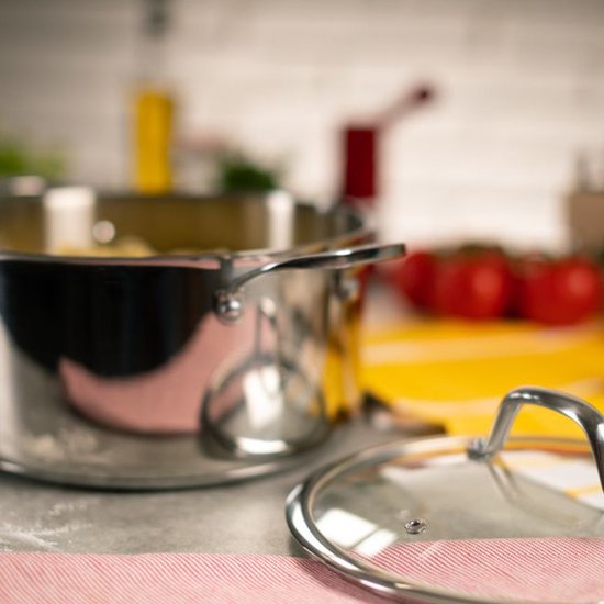 Kuhn Rikon - Allround Series - Casserole 5,4L - Acier inoxydable - Acier inoxydable, Céramique, Gaz, Halogène, Induction