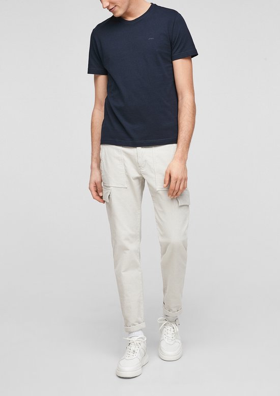 S'Oliver Men-T-shirt--5978 BLUE-Maat XL