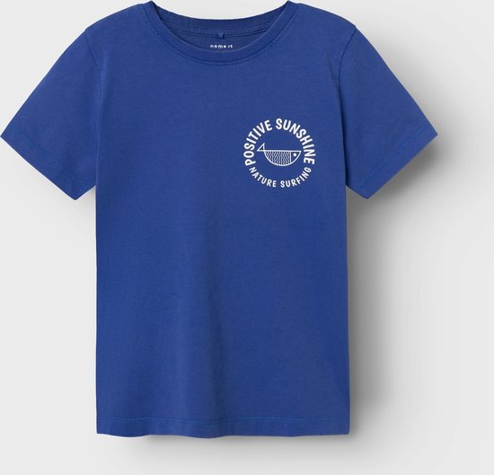 Name It Boy-T-shirt--Clematis Blue-Maat 134/140