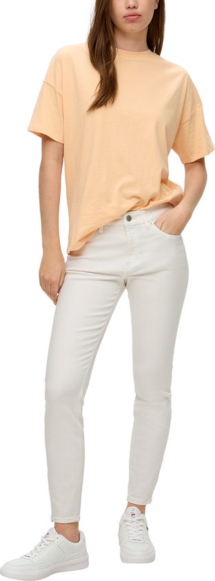 Qs Women-Broek--0200 WHITE-Maat 36